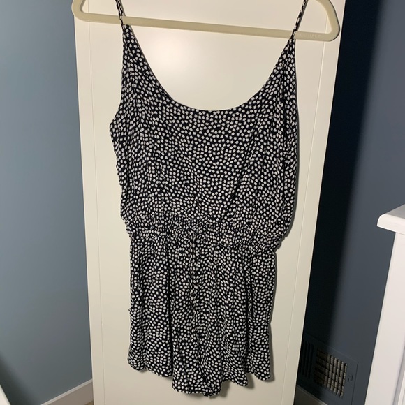 Tank Floral Romper - Navy & White | Size Small - Picture 2 of 10